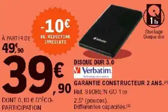 E.Leclerc Disque dur offre