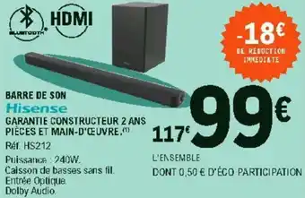 E.Leclerc Barre de son offre