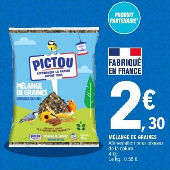 E.Leclerc Mélange de graines offre