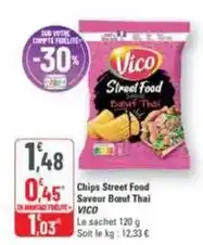 G20 Vico - chips street food saveur boeuf thai offre