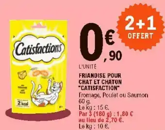 E.Leclerc Friandise pour chat et chaton "catisfaction" offre