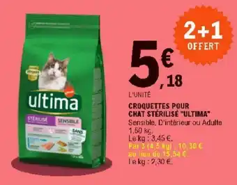 E.Leclerc Croquettes pour chat stérilisé "ultima" offre