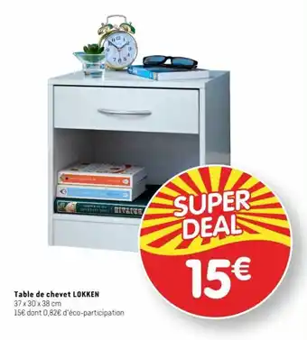 b&m Table de chevet LOKKEN offre