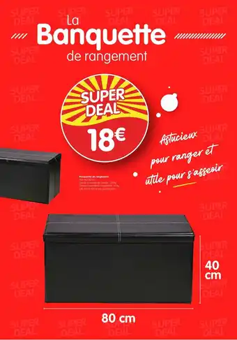 La banquette de rangement