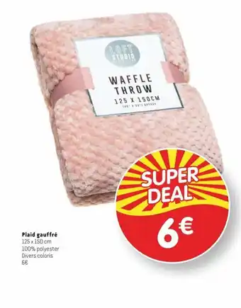 Plaid gauffré