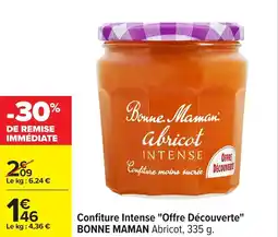 Carrefour Confiture intense offre découverte bonne maman abricot offre