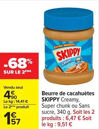 Beurre de cacahuètes skippy