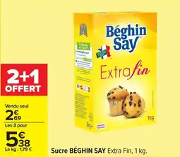 Carrefour Sucre béghin say extra fin offre