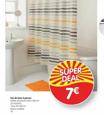 b&m Set de bain 3 pièces offre