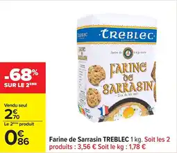 Carrefour Farine de sarrasin treblec offre