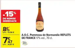 Carrefour A.o.c. pommeau de normandie reflets de france offre
