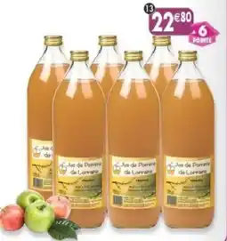 Maximo Lot de 6 bouteilles de pur jus de pomme trouble de lorraine offre