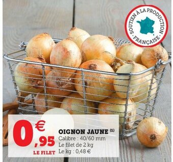Super U Oignon jaune offre