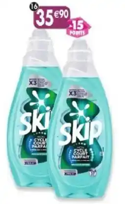 Maximo Lot de 2 bidons de lessive liquide mon cycle court parfait skip offre