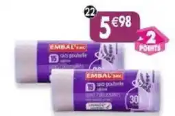 Maximo Lot de 2 x 15 sacs poubelle à liens coulissants parfumé lavande offre