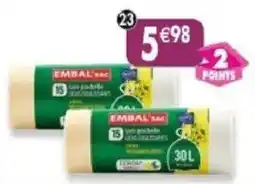 Maximo Lot de 2 x 15 sacs poubelle à liens coulissants parfumé citron offre