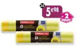 Maximo Lot de 2x8 sacs poubelle à liens coulissants pour tri sélectif offre