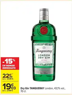Carrefour TANQUERAY Dry Gin offre