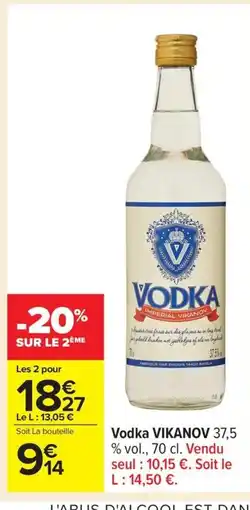 Carrefour VIKANOV Vodka offre