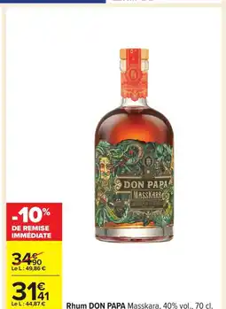 Carrefour DON PAPA Rhum offre