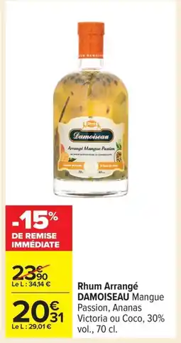 Carrefour DAMOISEAU Rhum Arrangé offre