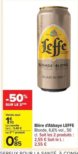 Carrefour LEFFE Bière d'Abbaye offre
