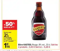 Carrefour KASTEEL Bière offre