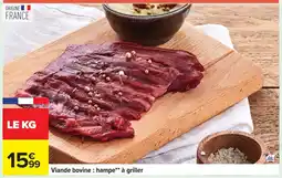 Carrefour Viande bovine: hampe à griller offre