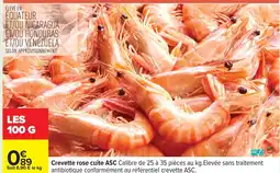 Carrefour Crevette rose cuite ASC offre
