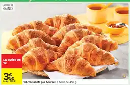 Carrefour 10 croissants pur beurre offre