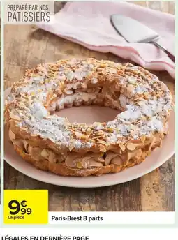 Carrefour Paris-Brest 8 parts offre