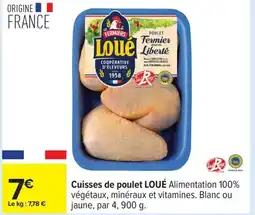 Carrefour LOUÉ Cuisses de poulet offre