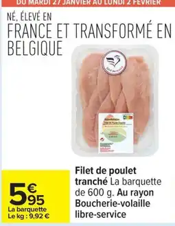 Carrefour Filet de poulet tranché offre