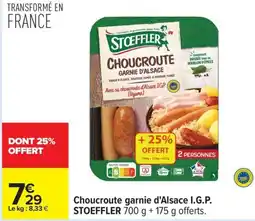 Carrefour STOEFFLER Choucroute garnie d'Alsace offre