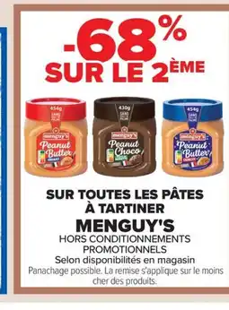 Carrefour MENGUY'S Sur toutes les pâtes à tartiner offre