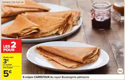Carrefour CARREFOUR 6 crêpes offre