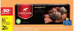 Carrefour CÔTE D'OR Mignonnette offre