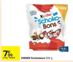 Carrefour KINDER Schokobons offre
