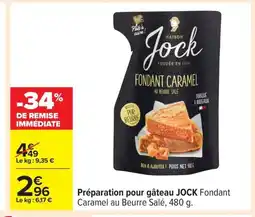 Carrefour JOCK Préparation pour gâteau offre
