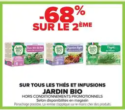 Carrefour JARDIN BIO Sur tous les thés et infusions offre