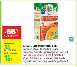 Carrefour JARDIN BIO ETIC Velouté offre