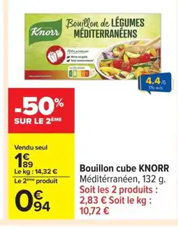 Carrefour KNORR Bouillon cube offre