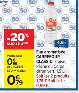 Carrefour CARREFOUR CLASSIC Eau aromatisée offre