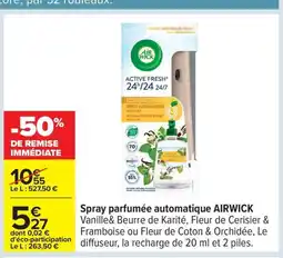 Carrefour AIRWICK Spray parfumée automatique offre