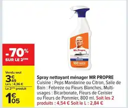 Carrefour MR PROPRE Spray nettoyant ménager offre