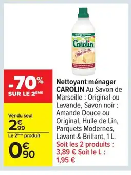 Carrefour CAROLIN Nettoyant ménager offre