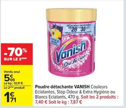 Carrefour VANISH Poudre détachante offre