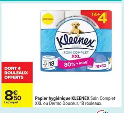Carrefour KLEENEX Papier hygiénique offre
