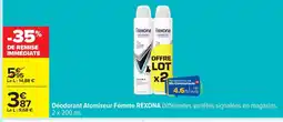 Carrefour REXONA Déodorant Atomiseur Femme offre