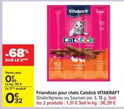 Carrefour VITAKRAFT Friandises pour chats Catstick offre